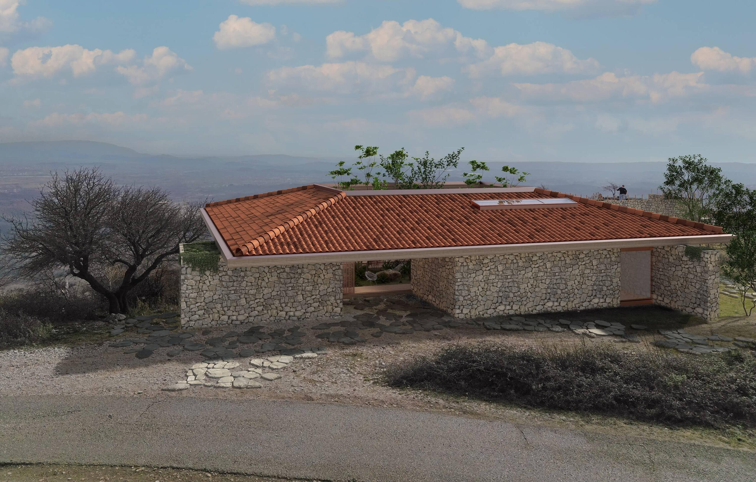 Rekunstruksioni i objektit të bashkësisë lokale KRAVAR - fotomontazha Projektoi: KREATIV studio